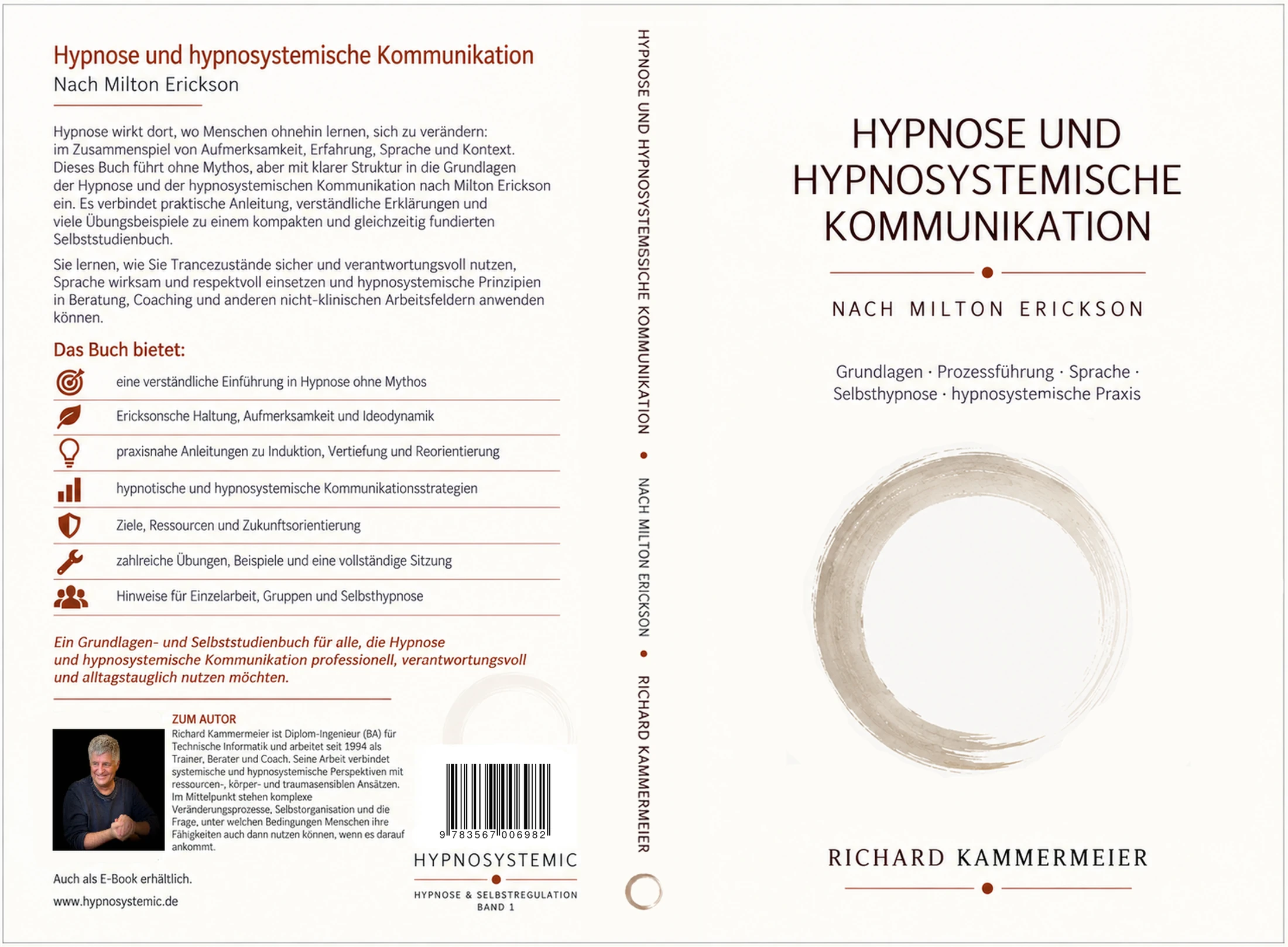 Hypnose und hypnosystemische Kommunikation nach Milton Erickson – vollständiger Buchumschlag