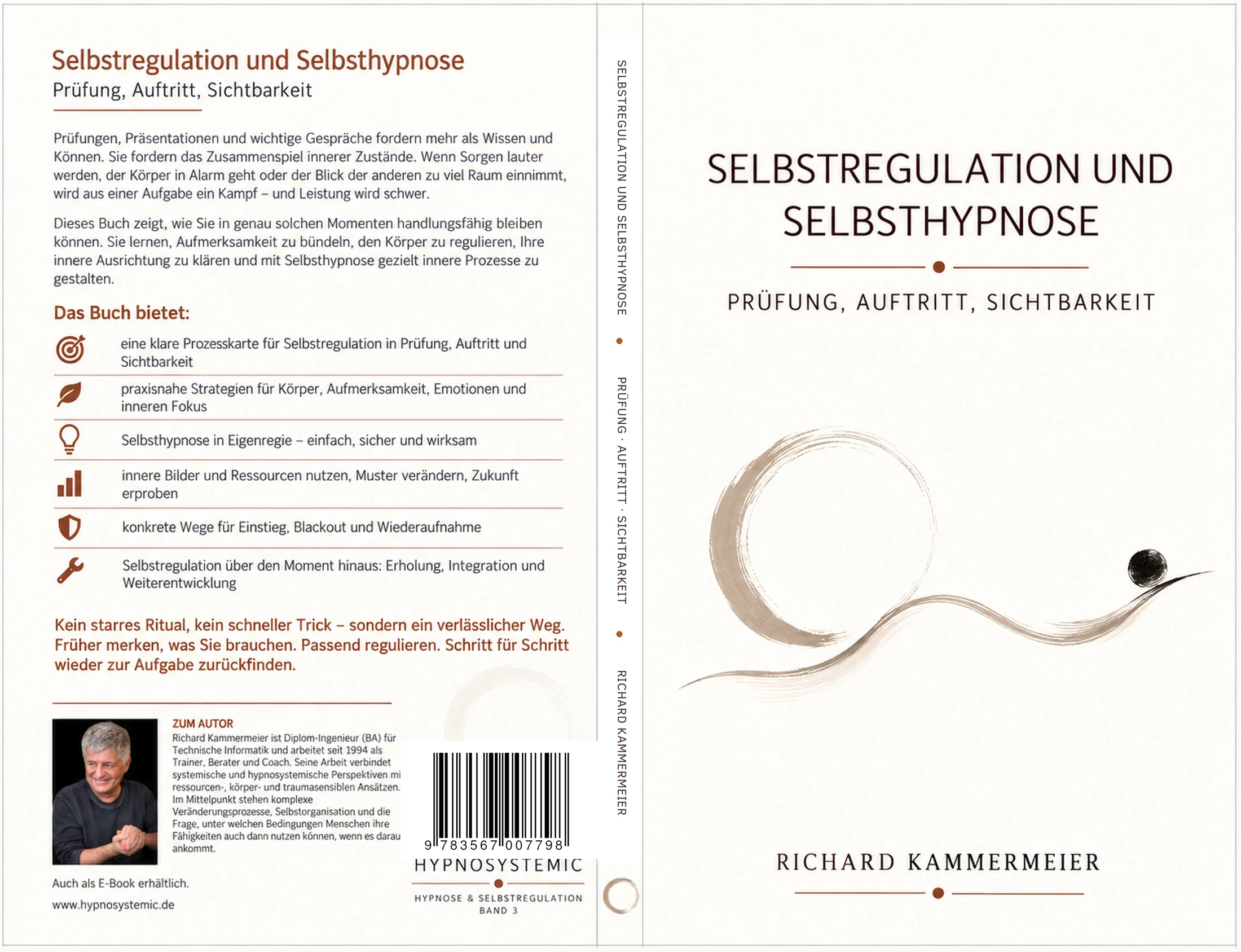 Selbstregulation und Selbsthypnose – Prüfung, Auftritt, Sichtbarkeit – vollständiger Buchumschlag